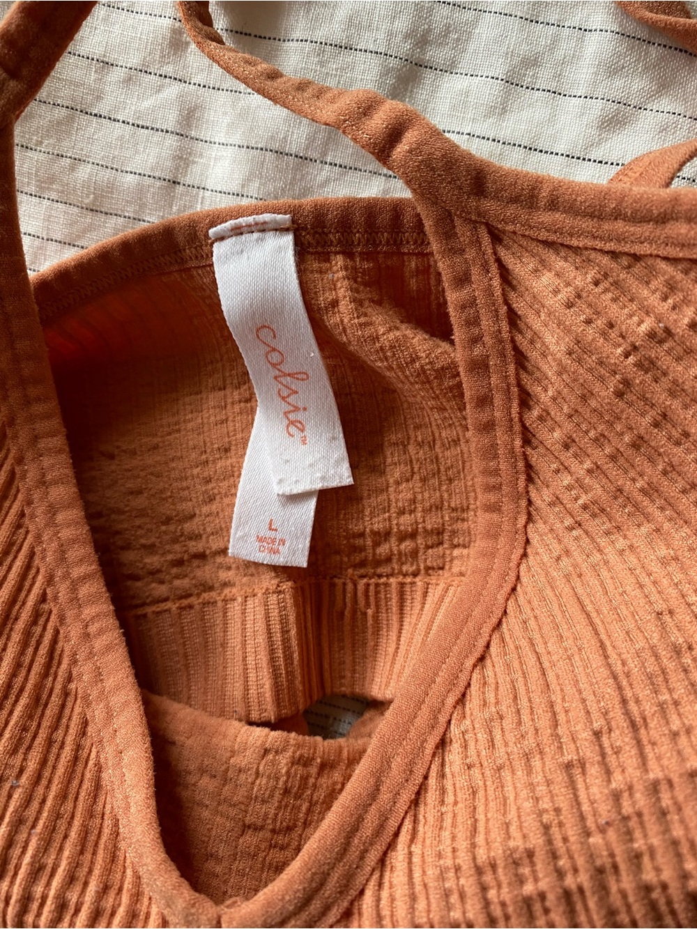 Colsie Ribbed Bralette Large [set of 4] - Picture 4 of 5